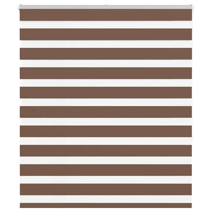 zebragardin brun 130x150 cm stofbredde 125,9 cm polyester