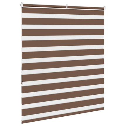 zebragardin brun 130x150 cm stofbredde 125,9 cm polyester