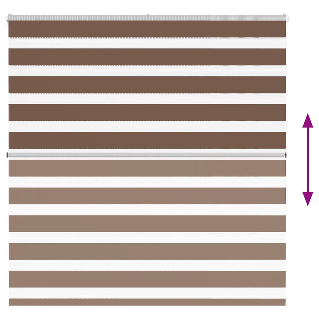 zebragardin brun 140x150 cm stofbredde 135,9 cm polyester