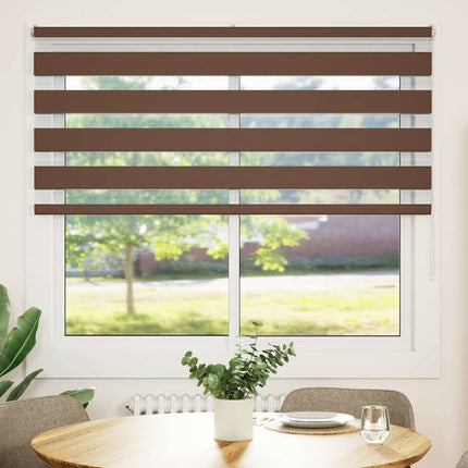 zebragardin brun 160x150 cm stofbredde 155,9 cm polyester
