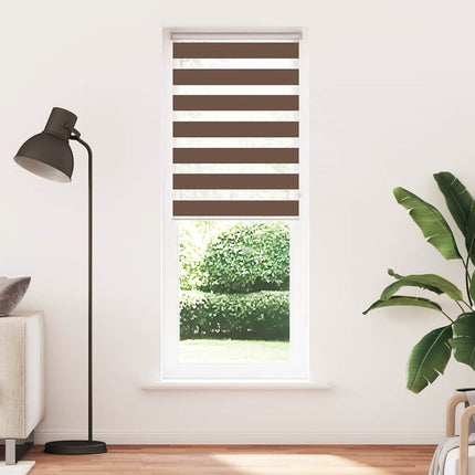 zebragardin brun 70x200 cm stofbredde 65,9 cm polyester