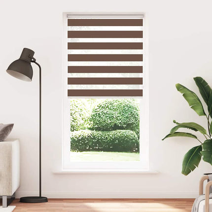 zebragardin brun 110x200 cm stofbredde 105,9 cm polyester