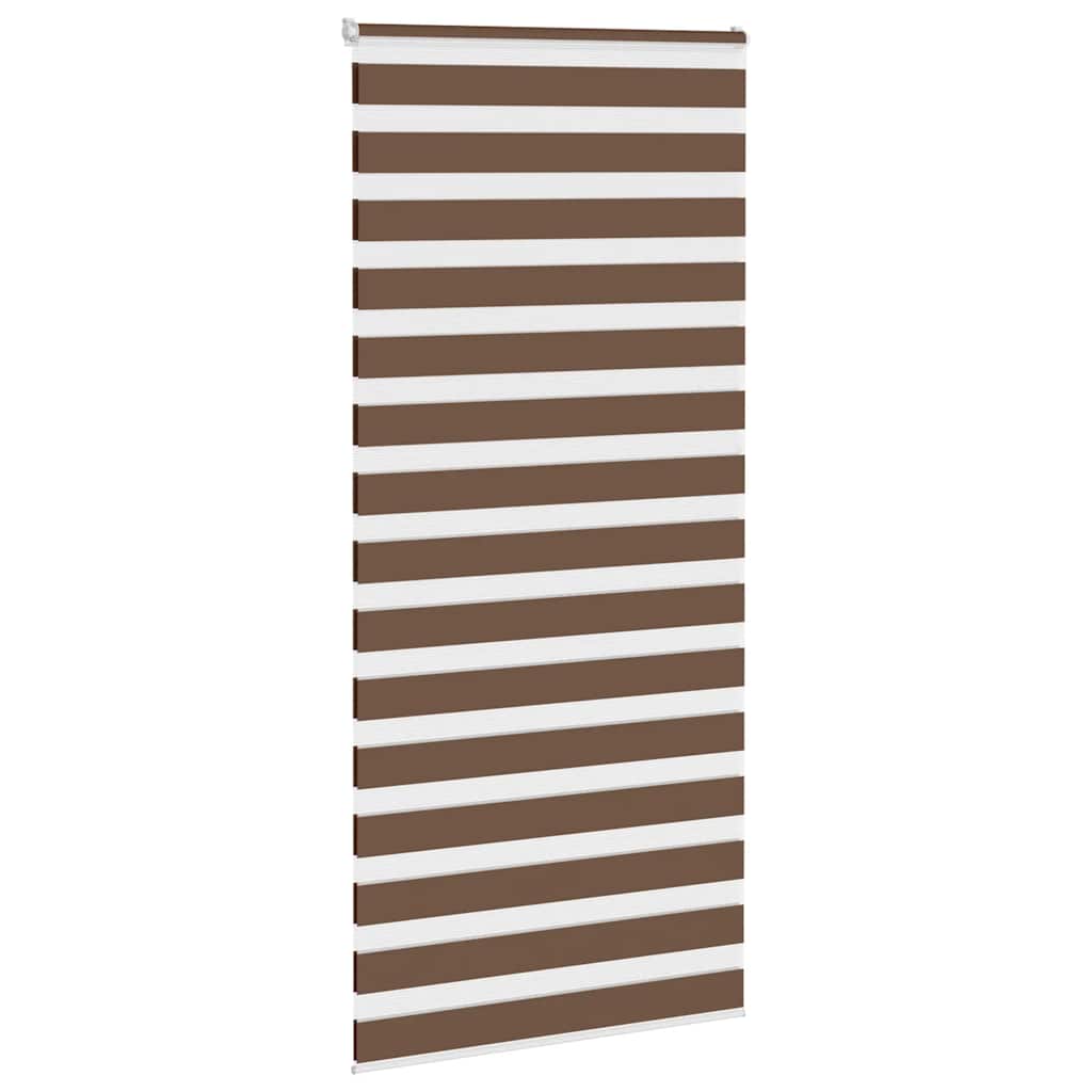 zebragardin brun 110x200 cm stofbredde 105,9 cm polyester