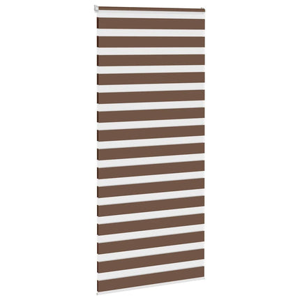 zebragardin brun 115x200 cm stofbredde 110,9 cm polyester