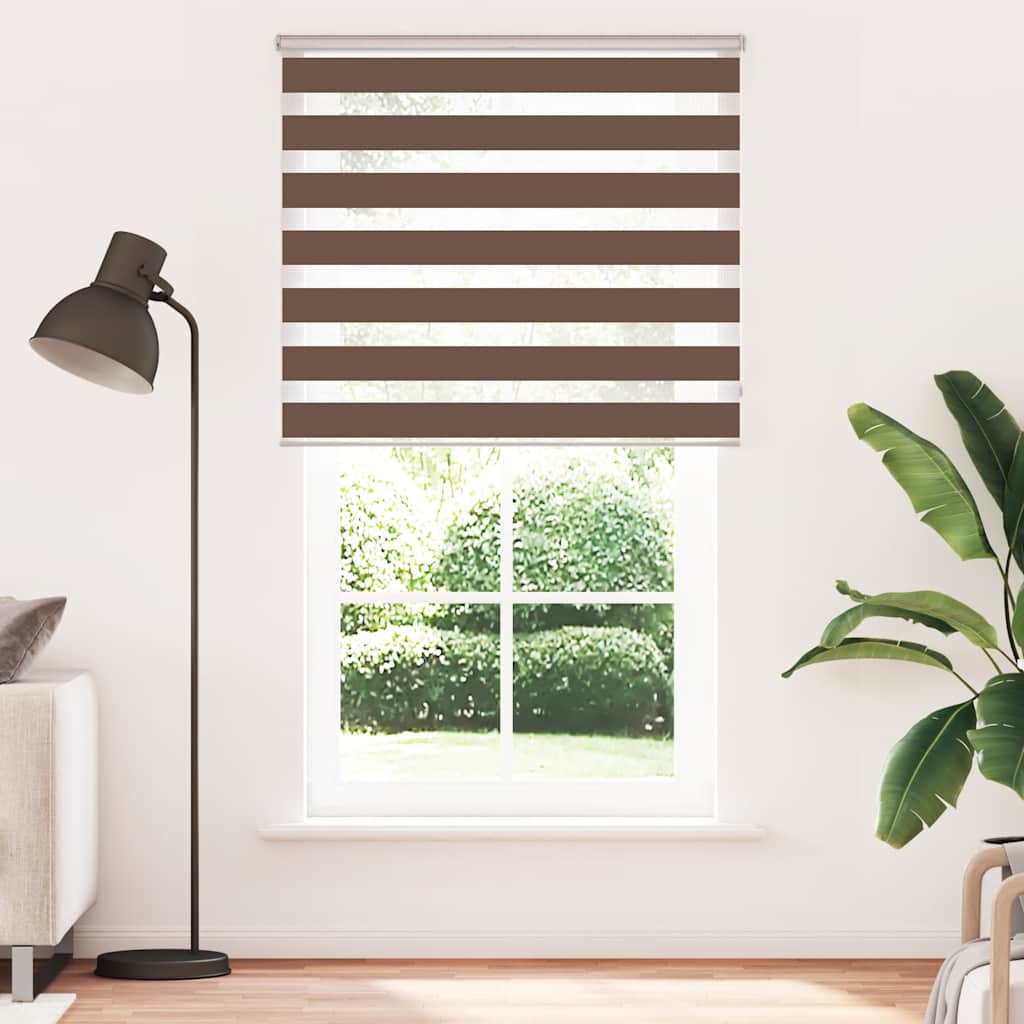 zebragardin brun 120x200 cm stofbredde 115,9 cm polyester