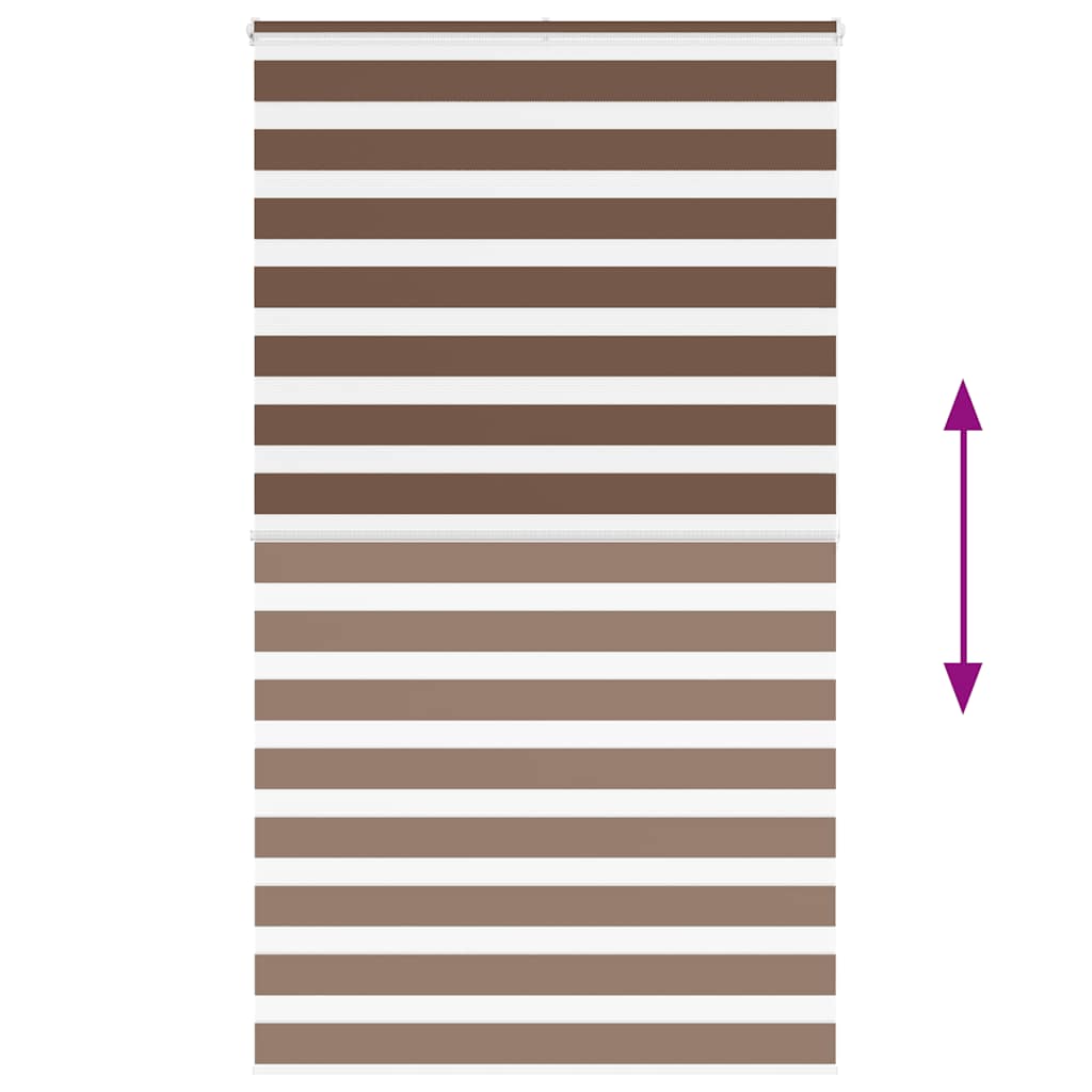 zebragardin brun 120x200 cm stofbredde 115,9 cm polyester