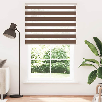 zebragardin brun 145x200 cm stofbredde 140,9 cm polyester