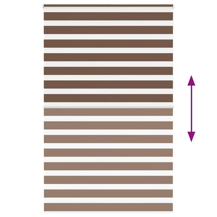 zebragardin brun 145x200 cm stofbredde 140,9 cm polyester