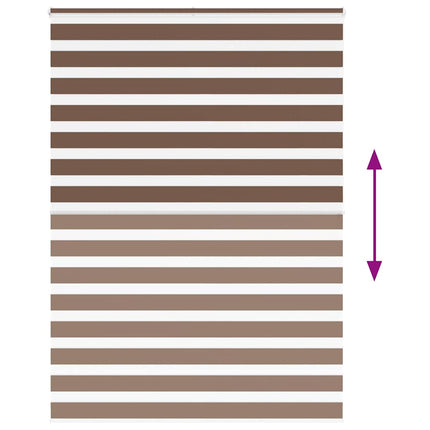 zebragardin brun 160x200 cm stofbredde 155,9 cm polyester