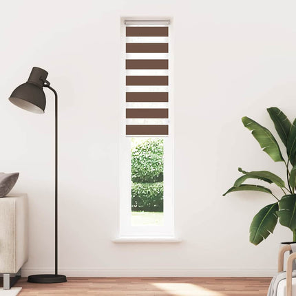 zebragardin brun 45x230 cm stofbredde 40,9 cm polyester