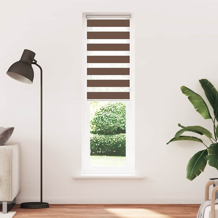 zebragardin brun 65x230 cm stofbredde 60,9 cm polyester