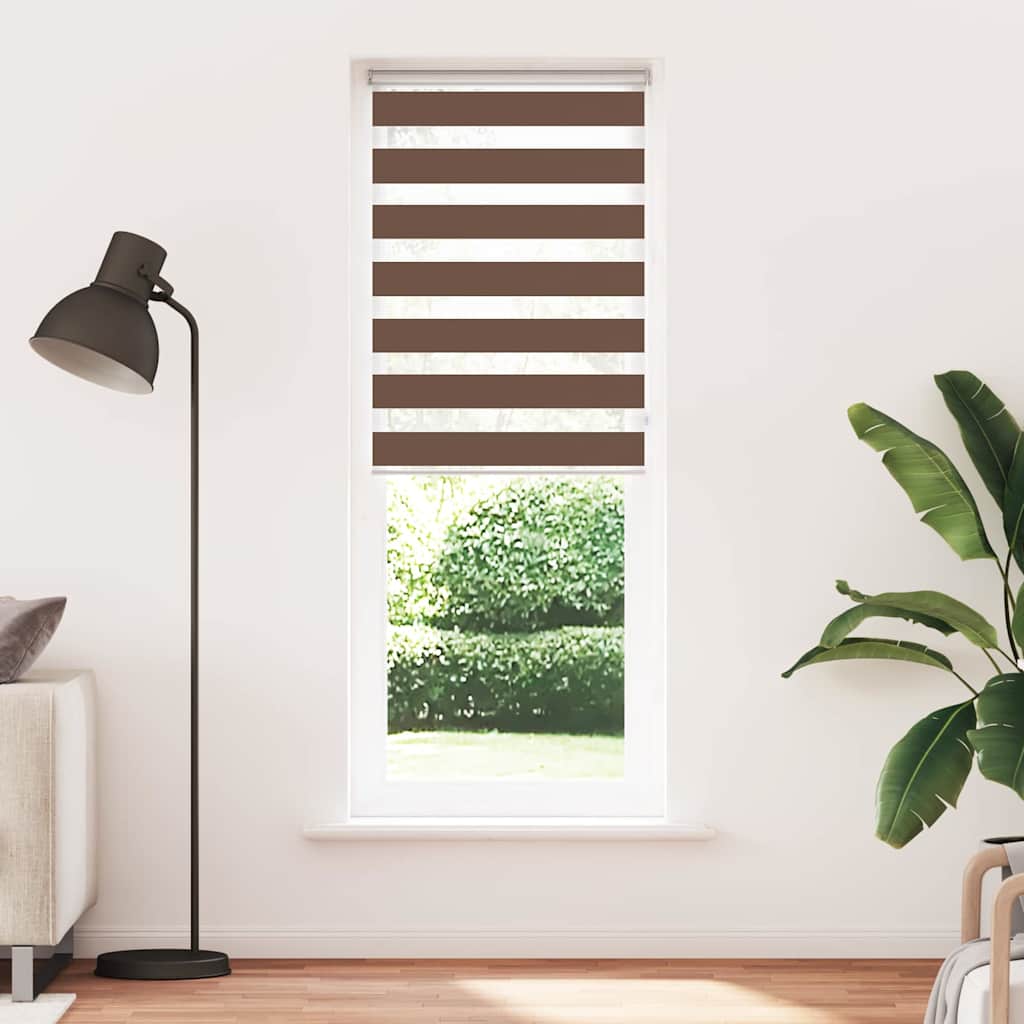 zebragardin brun 70x230 cm stofbredde 65,9 cm polyester