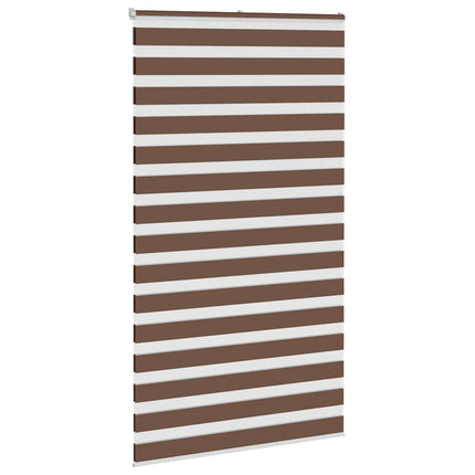 zebragardin brun 125x230 cm stofbredde 120,9 cm polyester