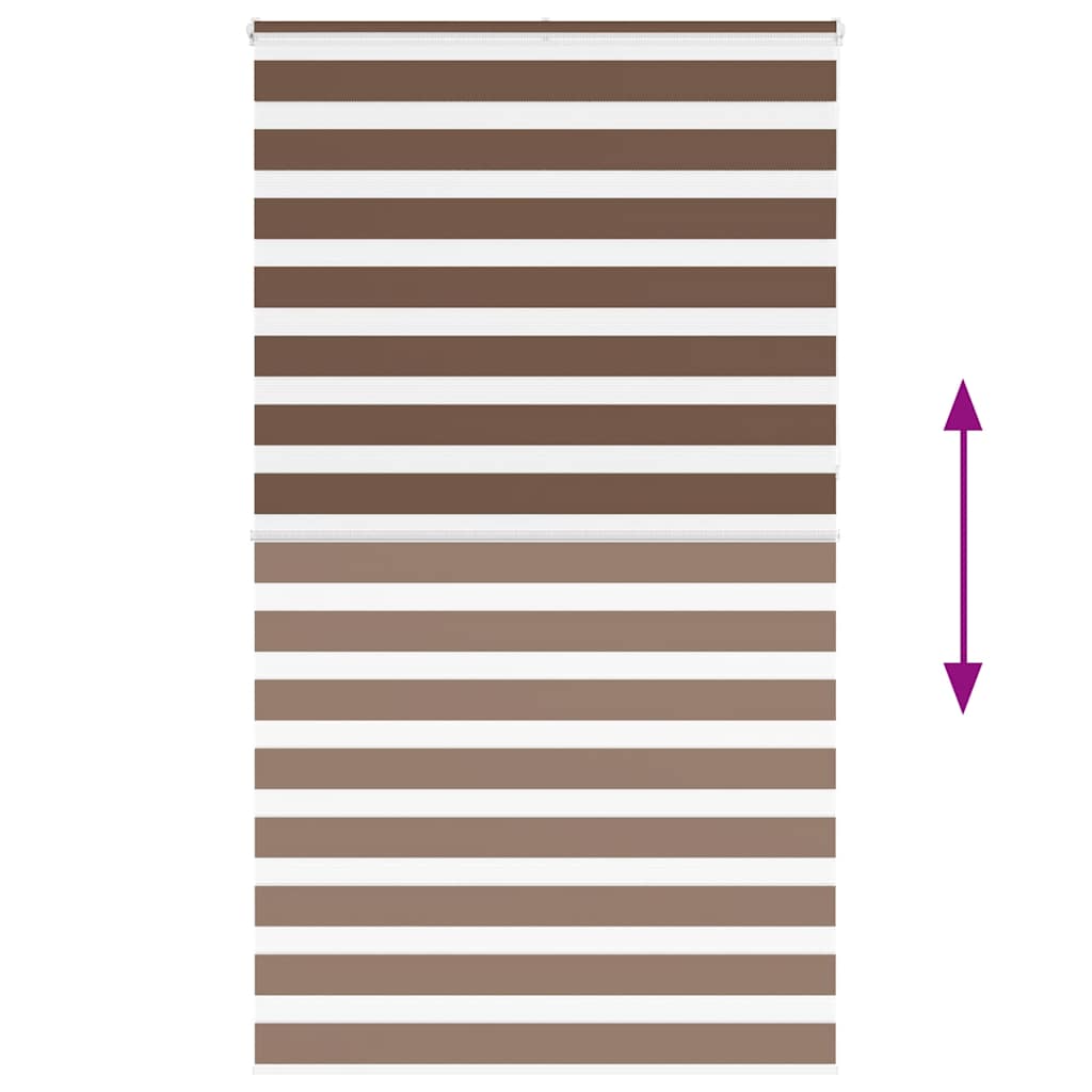 zebragardin brun 130x230 cm stofbredde 125,9 cm polyester