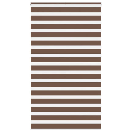 zebragardin brun 135x230 cm stofbredde 130,9 cm polyester