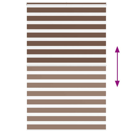 zebragardin brun 145x230 cm stofbredde 140,9 cm polyester