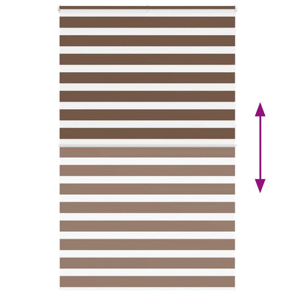 zebragardin brun 150x230 cm stofbredde 145,9 cm polyester