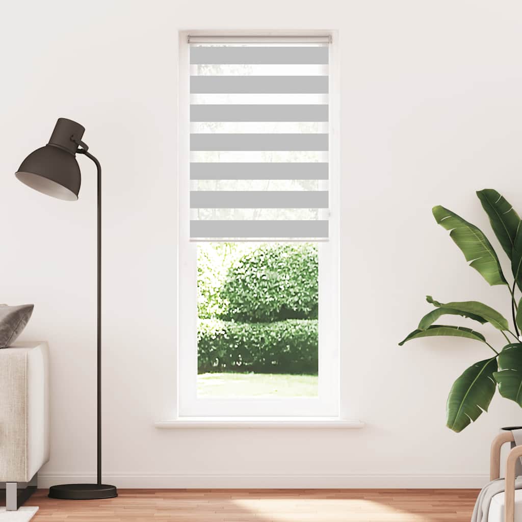 zebragardin lysegrå 80x200 cm stofbredde 75,9 cm polyester