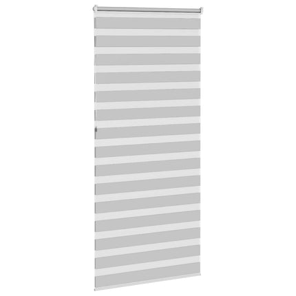 zebragardin lysegrå 100x230 cm stofbredde 95,9 cm polyester