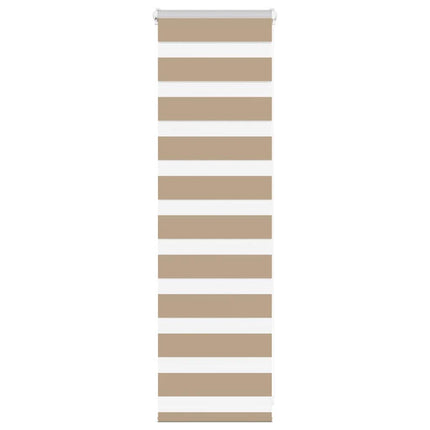 zebragardin sandbrun 40x100 cm stofbredde 35,9 cm polyester