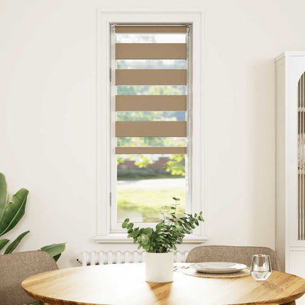 zebragardin sandbrun 40x100 cm stofbredde 35,9 cm polyester