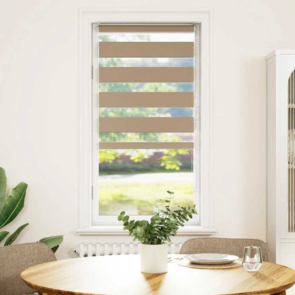 zebragardin sandbrun 65x100 cm stofbredde 60,9 cm polyester