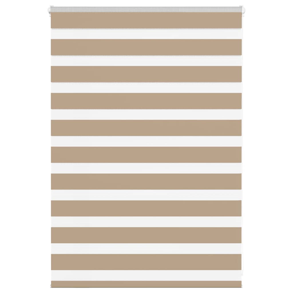 zebragardin sandbrun 95x100 cm stofbredde 90,9 cm polyester