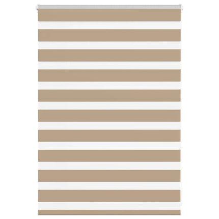 zebragardin sandbrun 115x100 cm stofbredde 110,9 cm polyester