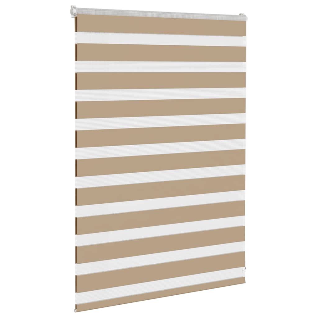 zebragardin sandbrun 115x100 cm stofbredde 110,9 cm polyester