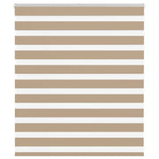 zebragardin sandbrun 130x100 cm stofbredde 125,9 cm polyester