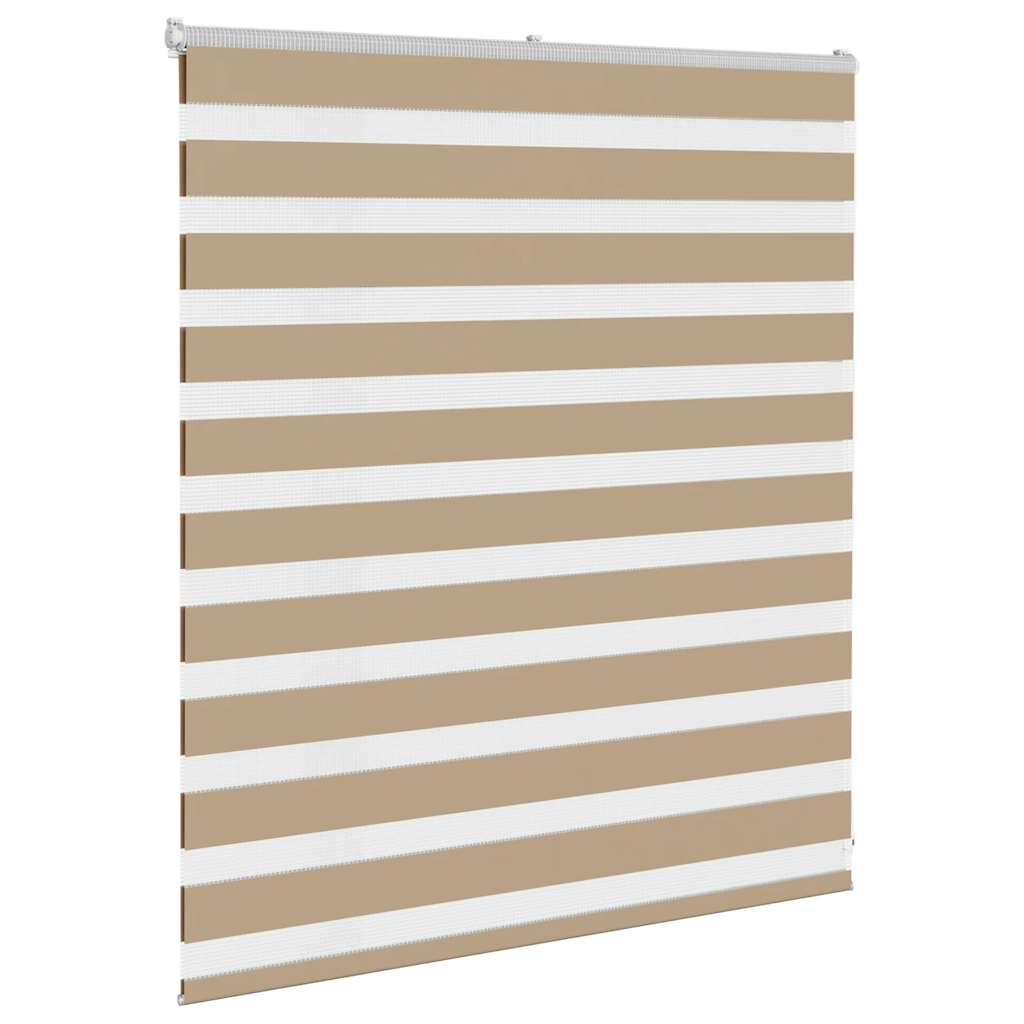 zebragardin sandbrun 130x100 cm stofbredde 125,9 cm polyester
