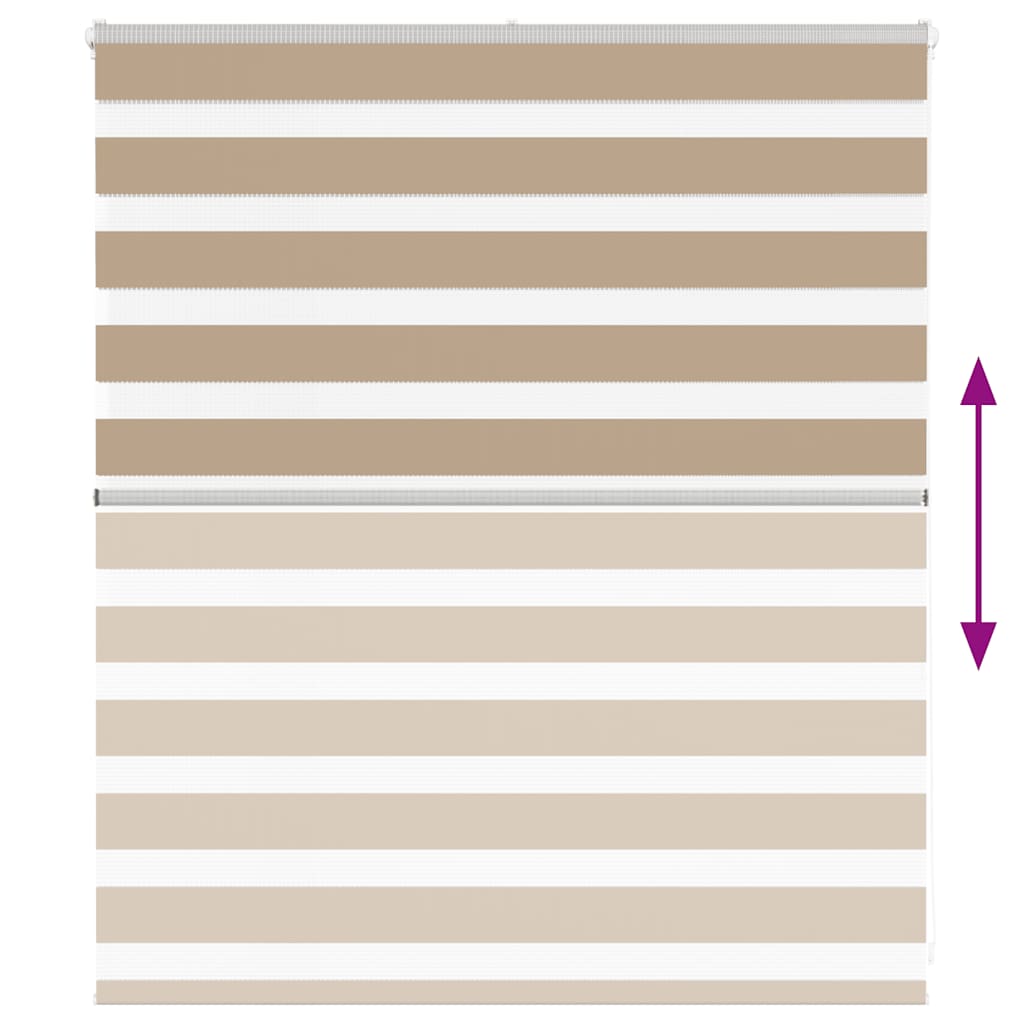 zebragardin sandbrun 130x100 cm stofbredde 125,9 cm polyester
