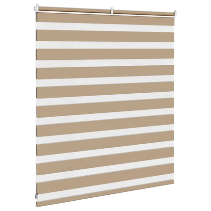 zebragardin sandbrun 135x100 cm stofbredde 130,9 cm polyester