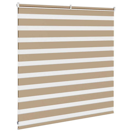 zebragardin sandbrun 145x100 cm stofbredde 140,9 cm polyester