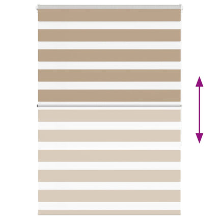 zebragardin sandbrun 100x150 cm stofbredde 95,9 cm polyester