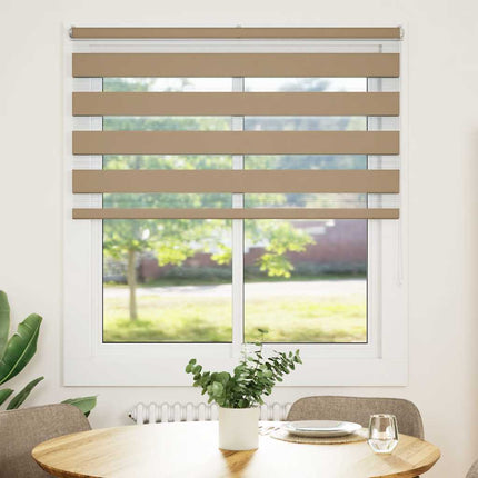 zebragardin sandbrun 120x150 cm stofbredde 115,9 cm polyester