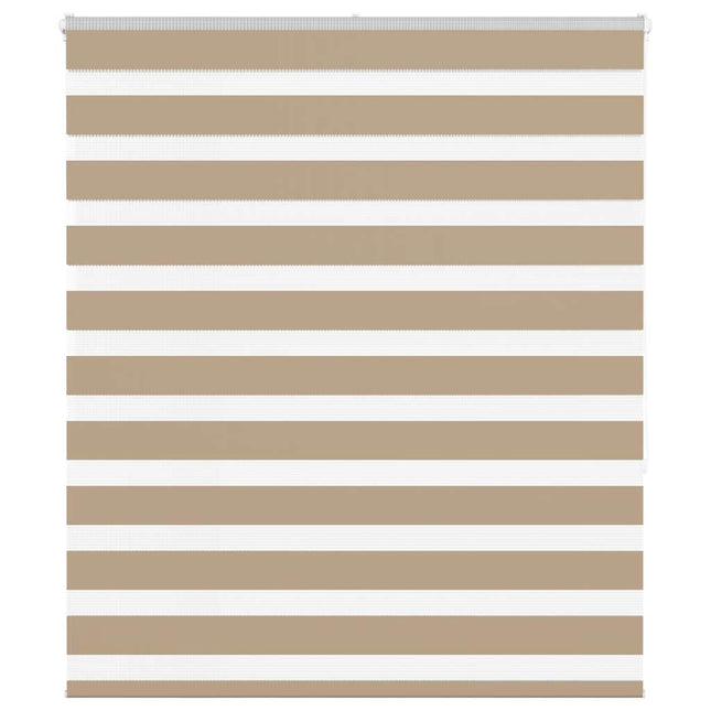 zebragardin sandbrun 135x150 cm stofbredde 130,9 cm polyester
