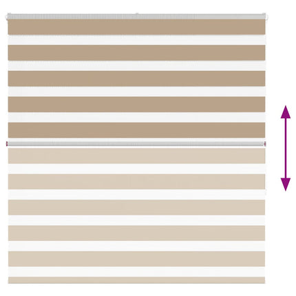 zebragardin sandbrun 150x150 cm stofbredde 145,9 cm polyester