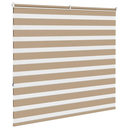 zebragardin sandbrun 165x150 cm stofbredde 160,9 cm polyester