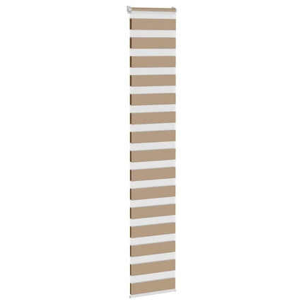 zebragardin sandbrun 45x200 cm stofbredde 40,9 cm polyester
