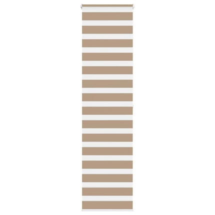 zebragardin sandbrun 55x200 cm stofbredde 50,9 cm polyester