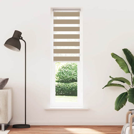 zebragardin sandbrun 55x200 cm stofbredde 50,9 cm polyester