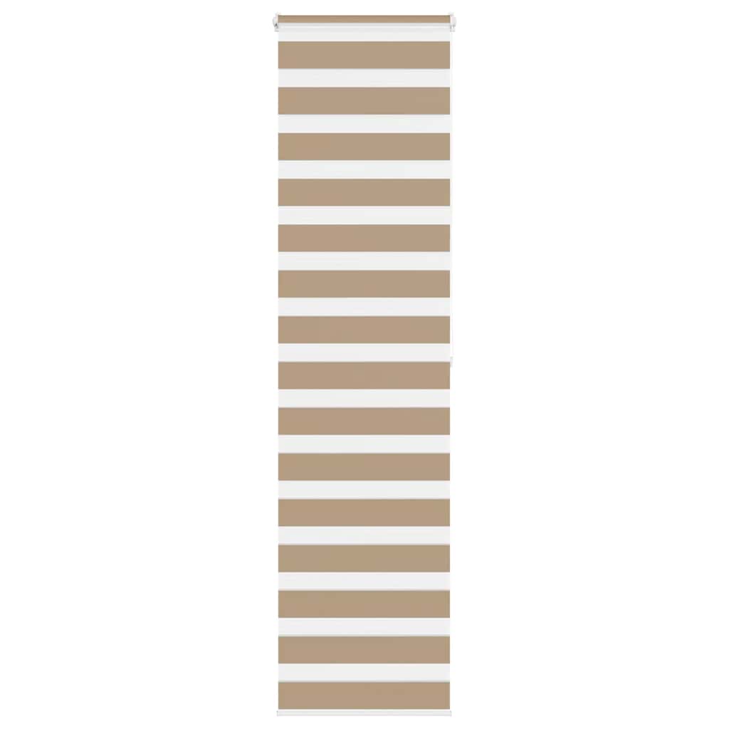 zebragardin sandbrun 65x200 cm stofbredde 60,9 cm polyester