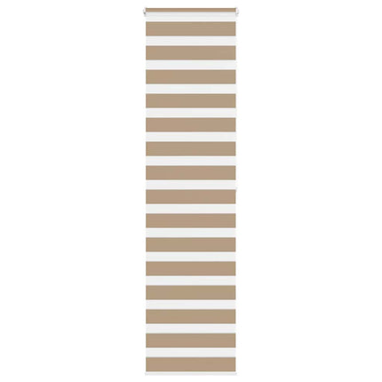 zebragardin sandbrun 65x200 cm stofbredde 60,9 cm polyester