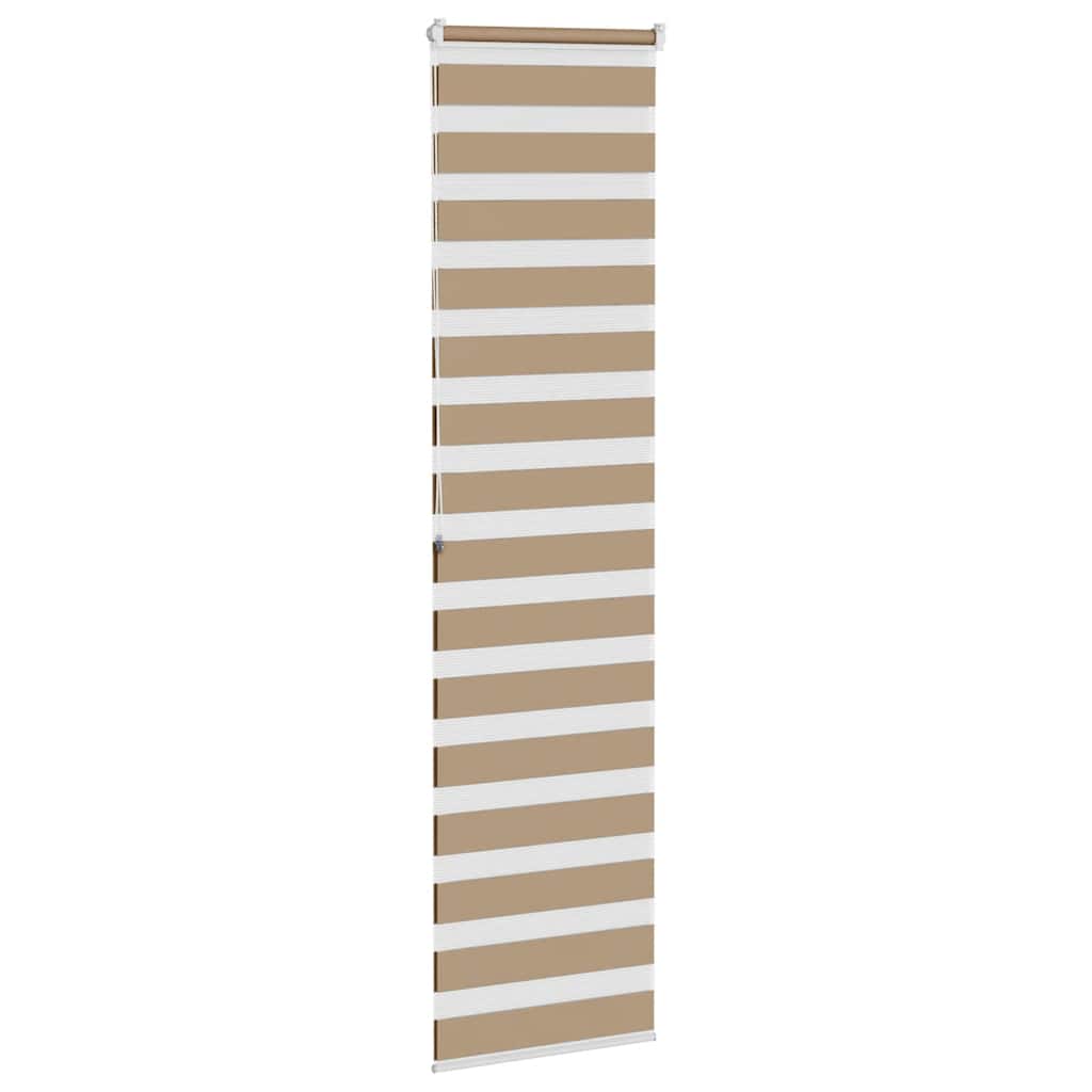zebragardin sandbrun 65x200 cm stofbredde 60,9 cm polyester
