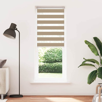 zebragardin sandbrun 70x200 cm stofbredde 65,9 cm polyester
