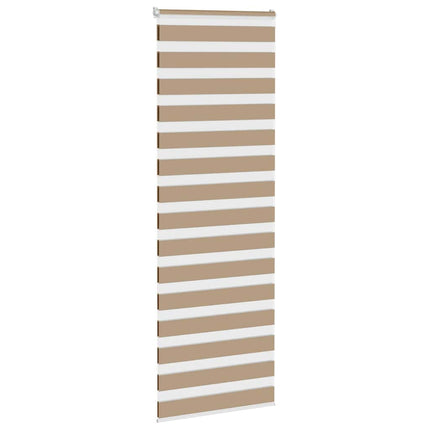 zebragardin sandbrun 75x200 cm stofbredde 70,9 cm polyester