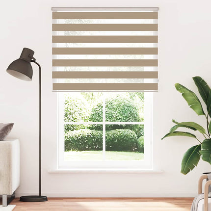 zebragardin sandbrun 145x200 cm stofbredde 140,9 cm polyester
