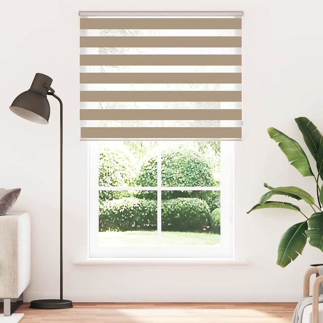 zebragardin sandbrun 150x200 cm stofbredde 145,9 cm polyester