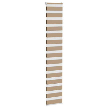 zebragardin sandbrun 45x230 cm stofbredde 40,9 cm polyester